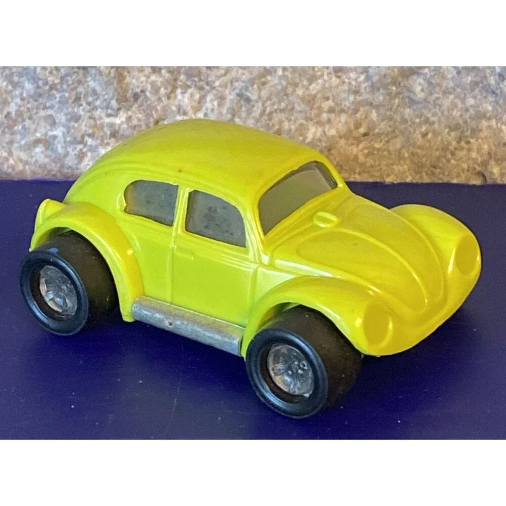 TONKA Mini Totes VW Beetle Bug Green USA-Made 1970s Vintage Die-Cast Car